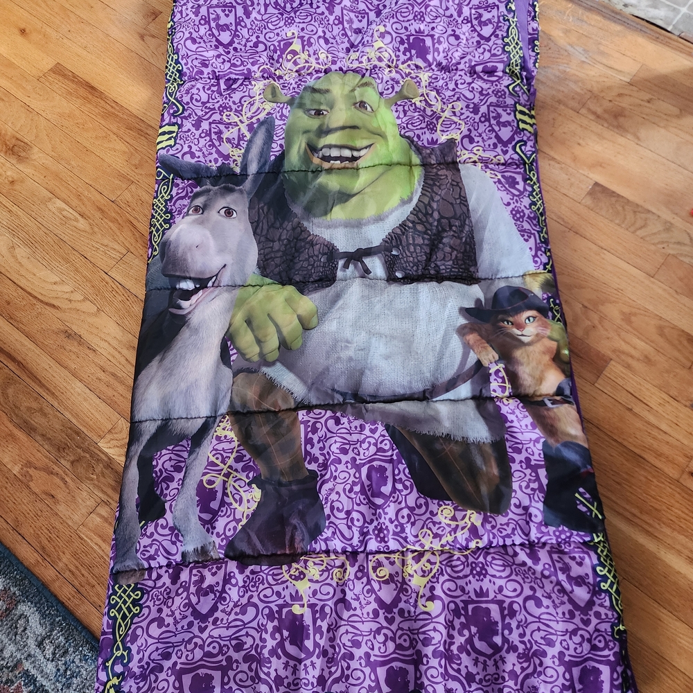 Shrek Kids Sleeping Bag in Purple